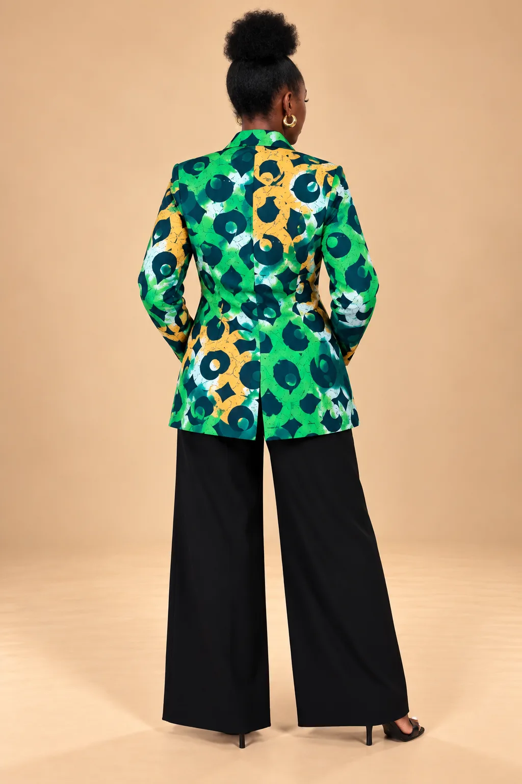 Blazer femme Wax – vue 3 – Djidiawax