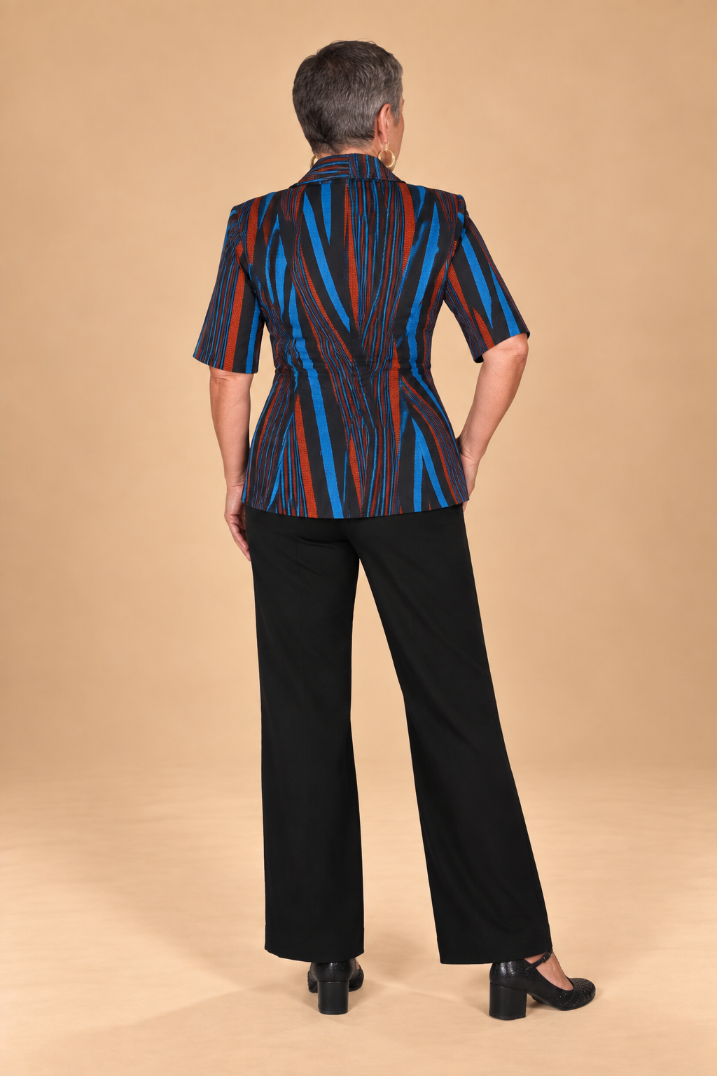 Veste courte en wax – Image 3