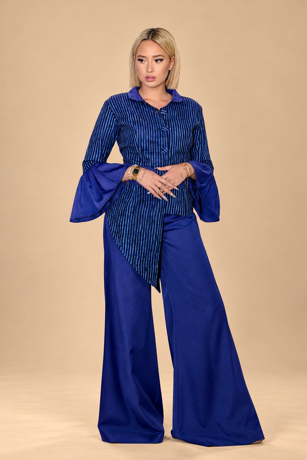 Ensemble Assia en lépie bleu – Image 2