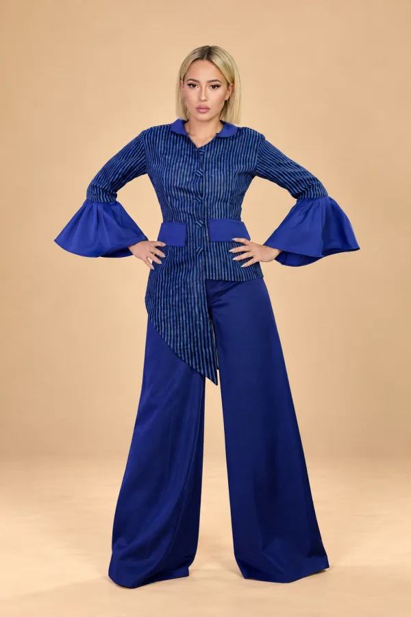 Ensemble Assia en lépie bleu – Djidiawax